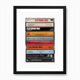 Fleetwood Mac - Albums - Cassette Print Art Print