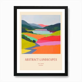 Colourful Abstract Loch Lomond Scotland 3 Poster Art Print