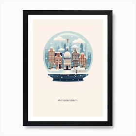 Amsterdam Netherlands 5 Snowglobe Poster Art Print