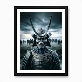 Silver Samurai Art Print