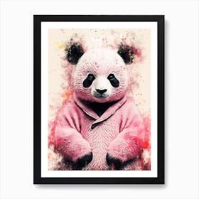 Pink Panda Art Print