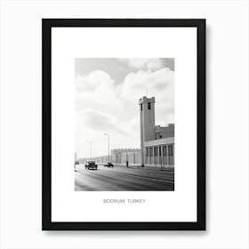 Poster Of Casablanca, Morocco, Photography In Black And White 4 Art Print