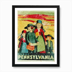 Vintage Travel Poster ― Rural Pennsylvania Art Print