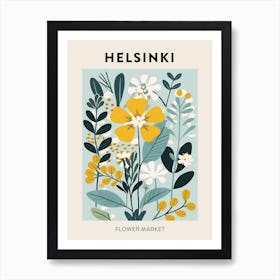 Flower Market Poster Helsinki Finland 2 Art Print