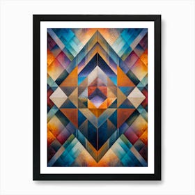 Geometric Abstract Painting Art Print