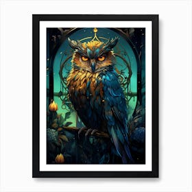 Owl Art 1 Art Print