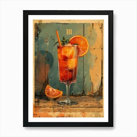 Tequila Cocktail 8 Art Print