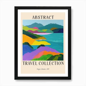 Abstract Travel Collection Poster Virgin Islands Us 3 Art Print