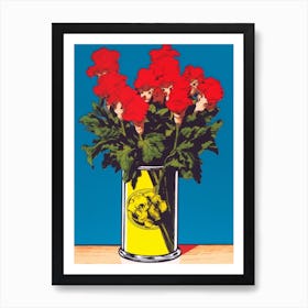 Snapdragon Flower Still Life 1 Pop Art  Art Print