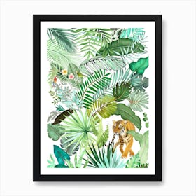 Jungle Tiger 4 Art Print