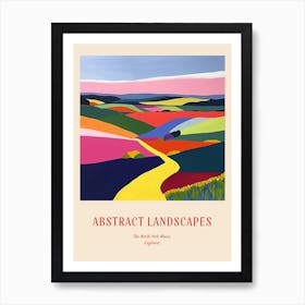 Colourful Abstract The North York Moors England 1 Poster Art Print