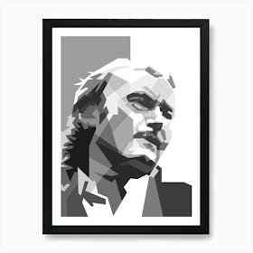 Phil Collins black white illustration is an English musician, singer, drummer, songwriter, record producer and actor. He was the drummer and later became the lead singer of the rock band Genesis and had a successful solo career, achieving three UK number-one singles and seven US number-one singles as a solo artist. Poster