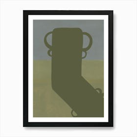 Silhouette of a Vase Art Print