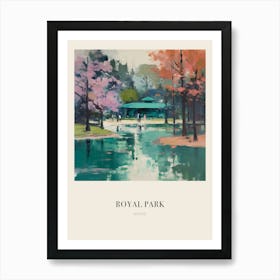 Royal Park Kyoto 3 Vintage Cezanne Inspired Poster Art Print