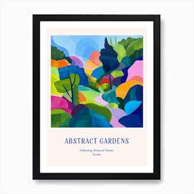 Colourful Gardens Gothenburg Botanical Garden Sweden 2 Blue Poster Art Print