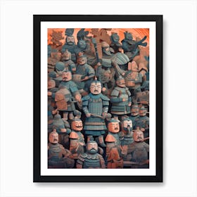 The Terracotta Army Xian China Art Print