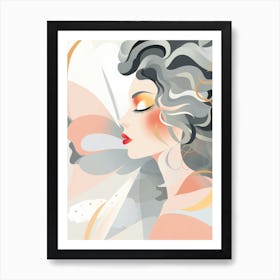 Woman'S Face 23 Art Print