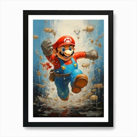 Mario Bros 48 Art Print