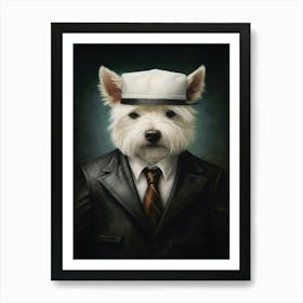 Gangster Dog West Highland White Terrier 3 Art Print