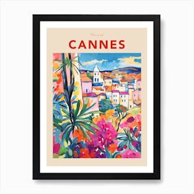 Cannes France 8 Fauvist Travel Poster Art Print