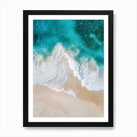 Aerial View Of A Beach 152 Art Print