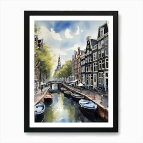 Amsterdam City Painting (9) 1 Art Print