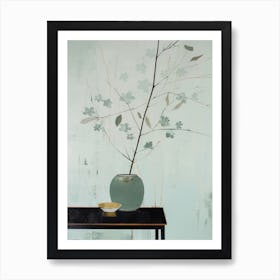 Branch In Vase Art Print