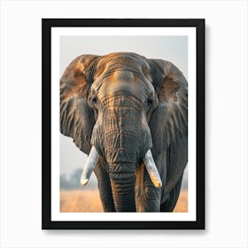 Elephant With Tusks Art Print