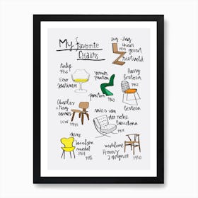 Favorite Chairs Art Print