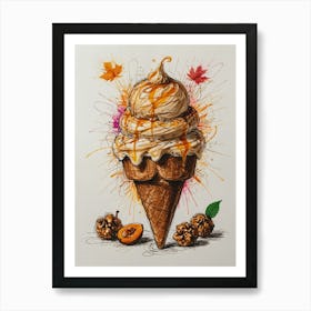 Ice Cream Cone 59 Art Print