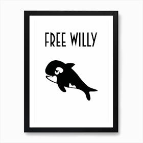 Free Willy Art Print