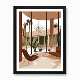 Cactus Living Room Art Print