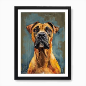 Boerbull Acrylic Painting 1 Art Print