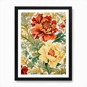 Floral Wallpaper 130 Art Print