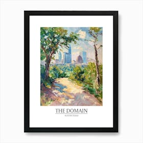 The Domain Austin Texas Oil Painting 2 Poster Art Print