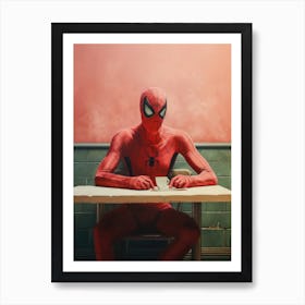 Lonely Spiderman Art Art Print