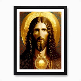 Golden Jesus Art Print