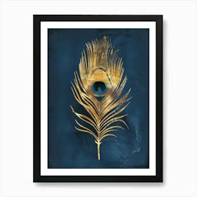 Peacock Feather Canvas Print 2 Art Print