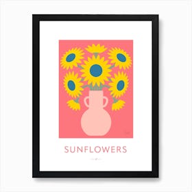 Sunflowers Flower Market Art Print Art Print