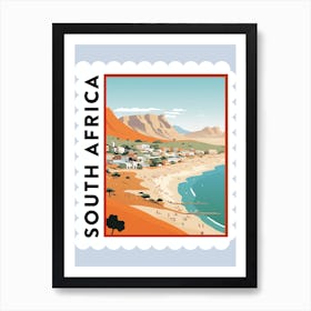 South Africa Travel Stamp Poster Art Print