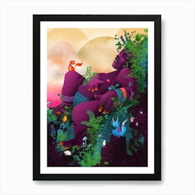 Sleeping Fantasy Giant Art Print