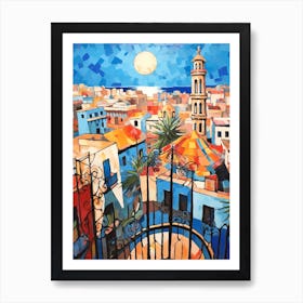 Barcelona Spain 2 Fauvist Painting Art Print