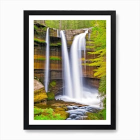 Sutherland Falls, United States Majestic, Beautiful & Classic (2) Art Print