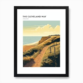 The Cleveland Way England 1 Hiking Trail Landscape Poster Art Print