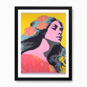 Aphrodite Greek Goddess Pop Art 3 Art Print