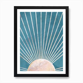 Sun Rays Canvas  Print Art Print