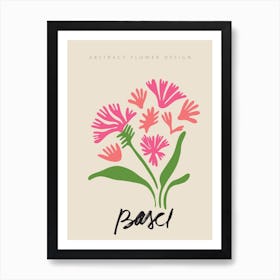 Basel Matisse Inspired Flower Art Print