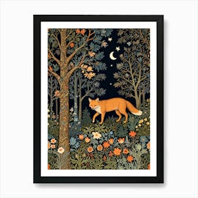 William Morris Fox In The Forest 2 Art Print