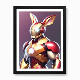 Iron Bunny 4 Art Print