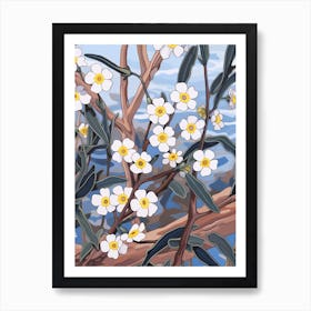 Forget Me Not 5 Flower Painting Art Print